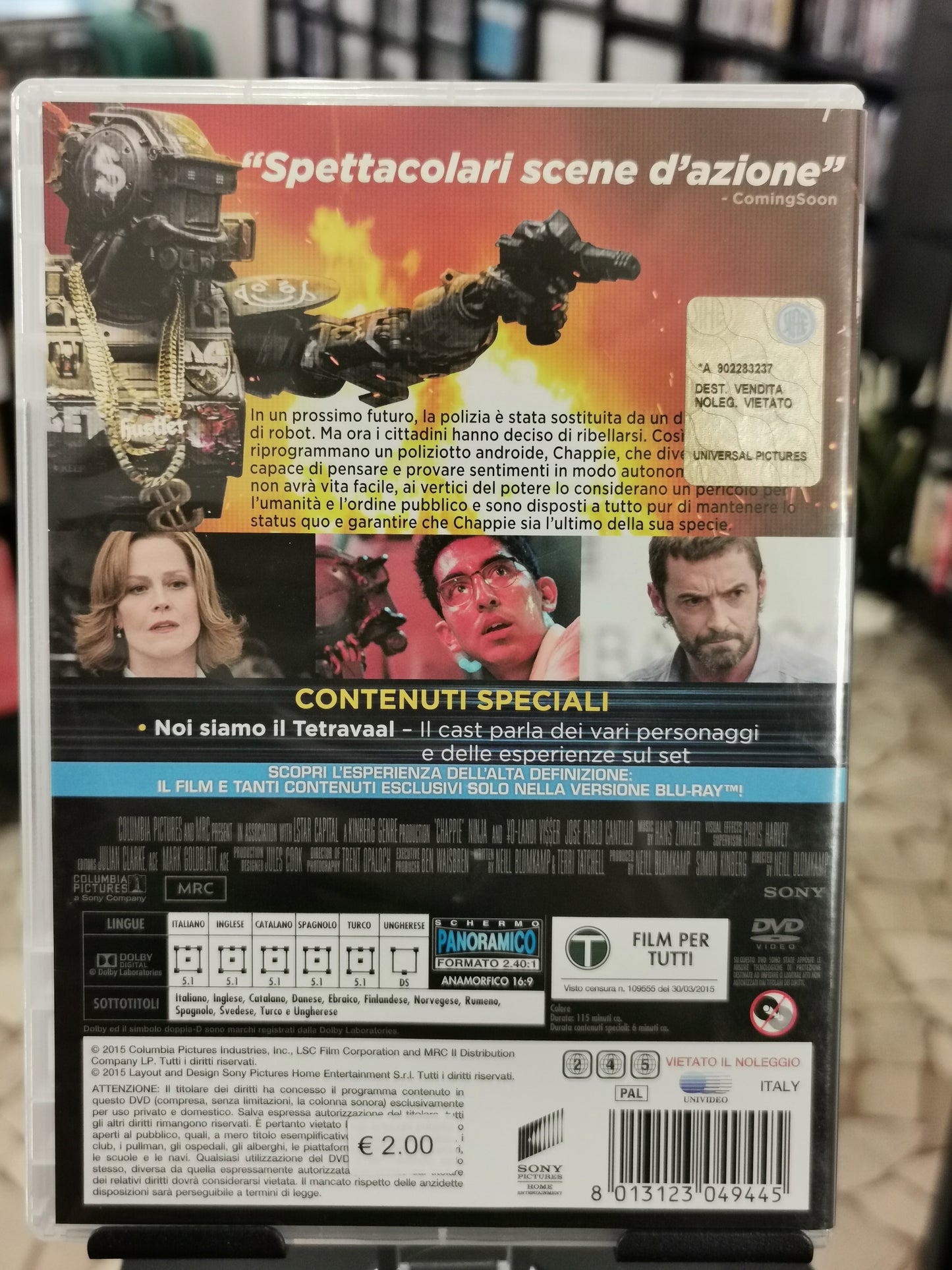 Humandroid – Chappie (DVD)