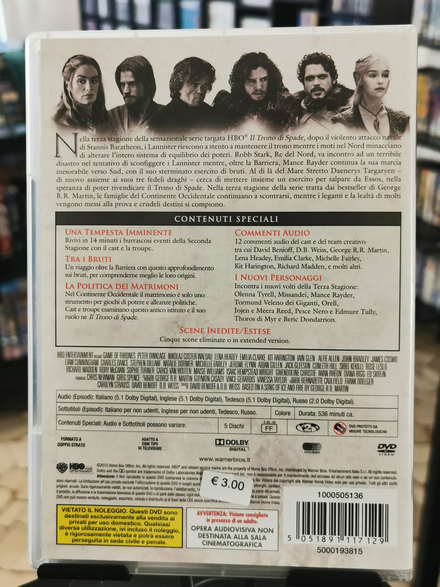 Il trono di spade – Stagione 3 (DVD)