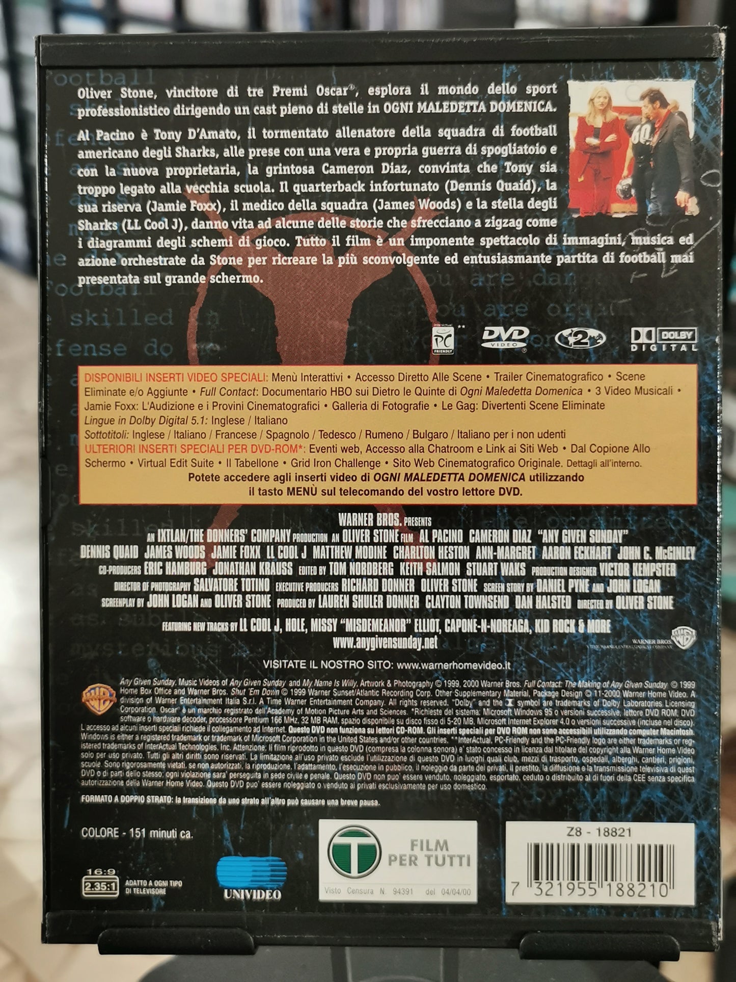 Ogni Maledetta Domenica – Edizione Speciale Director’s Cut (DVD)