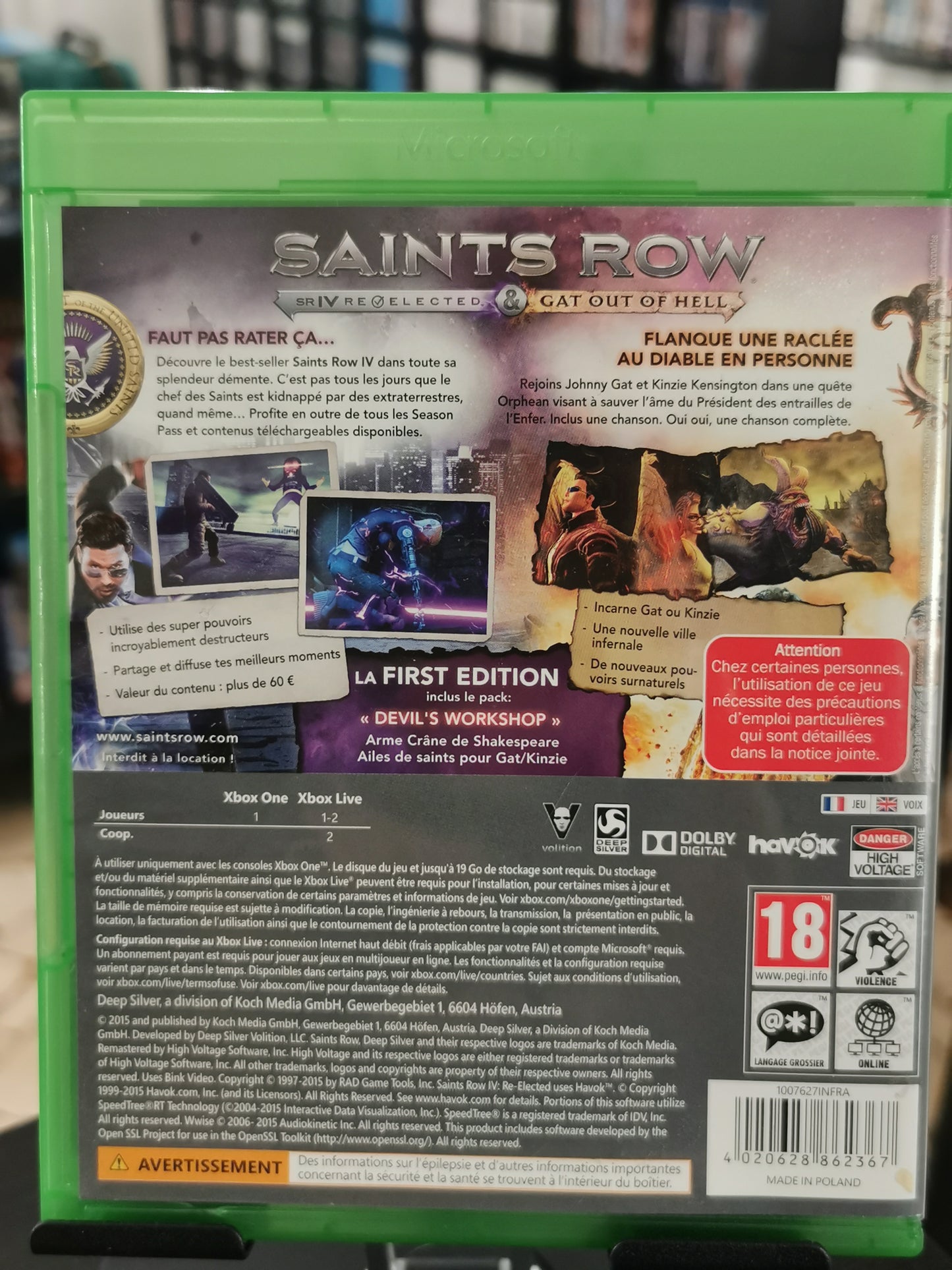 Saints Row IV: Re-Elected & Gat out of Hell (Xbox One)