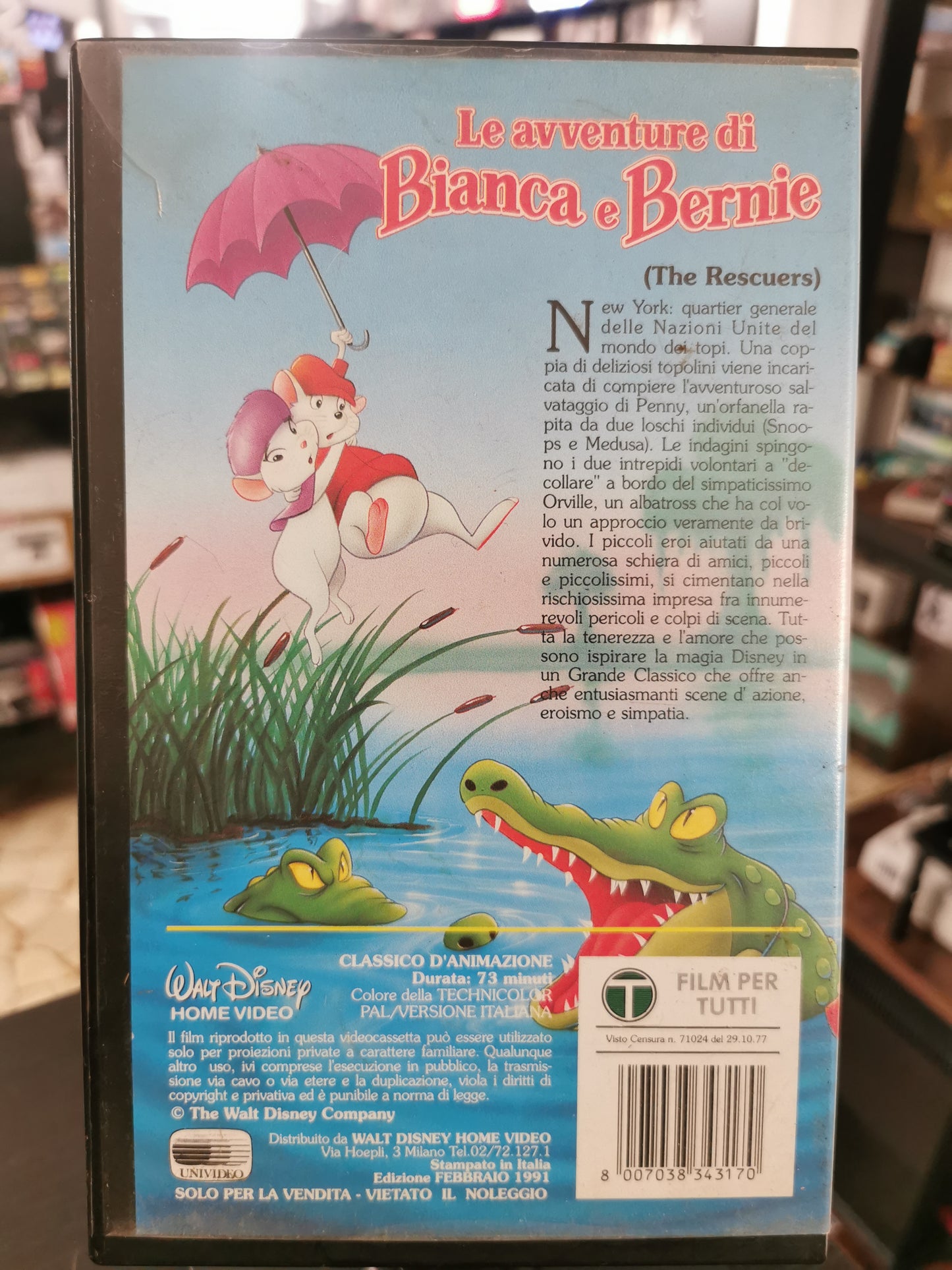 Le Avventure di Bianca e Bernie (VHS)