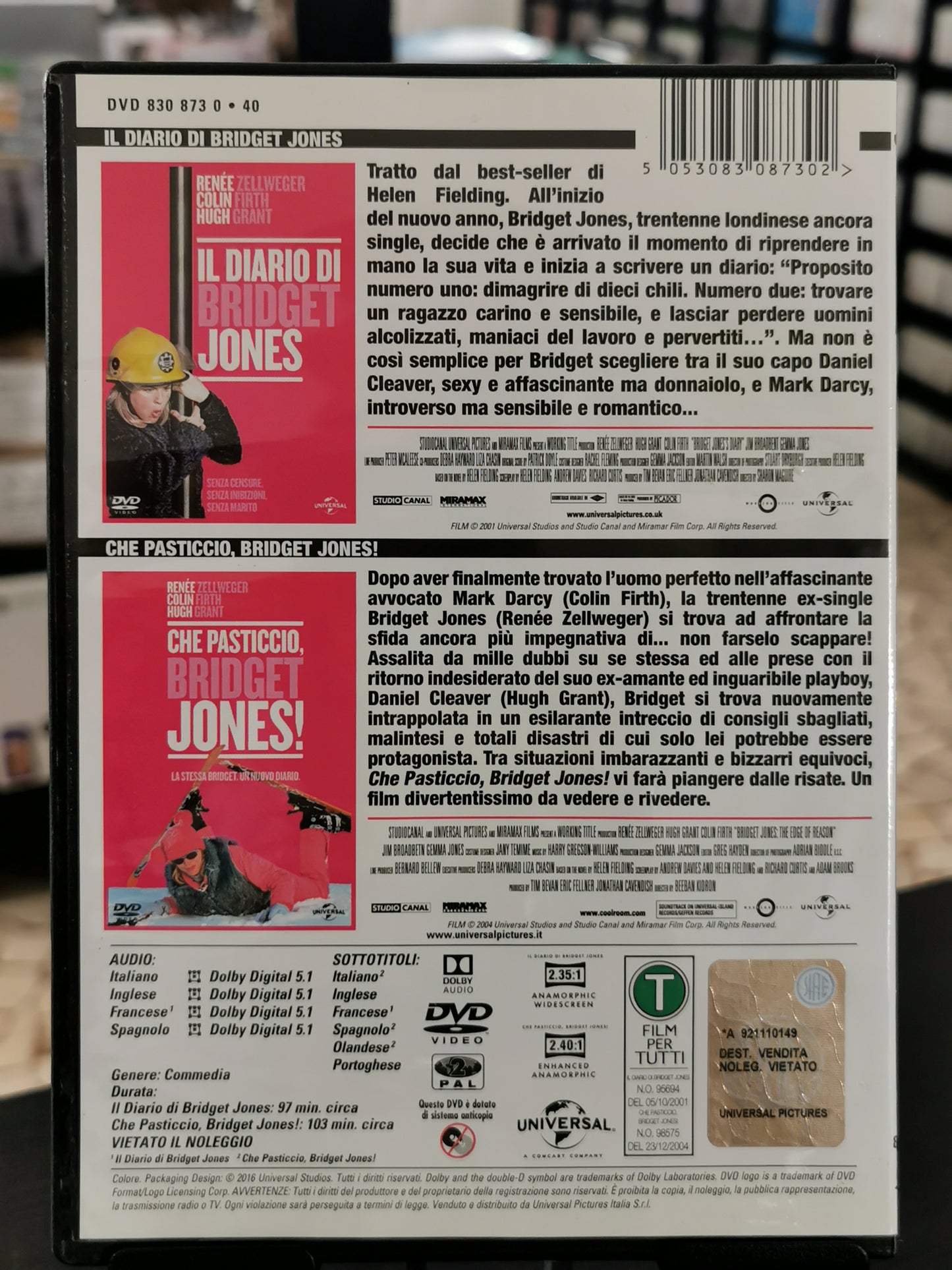 Bridget Jones 1 &2 – Il Diario di Bridget Jones / Che Pasticcio, Bridget Jones! (DVD)