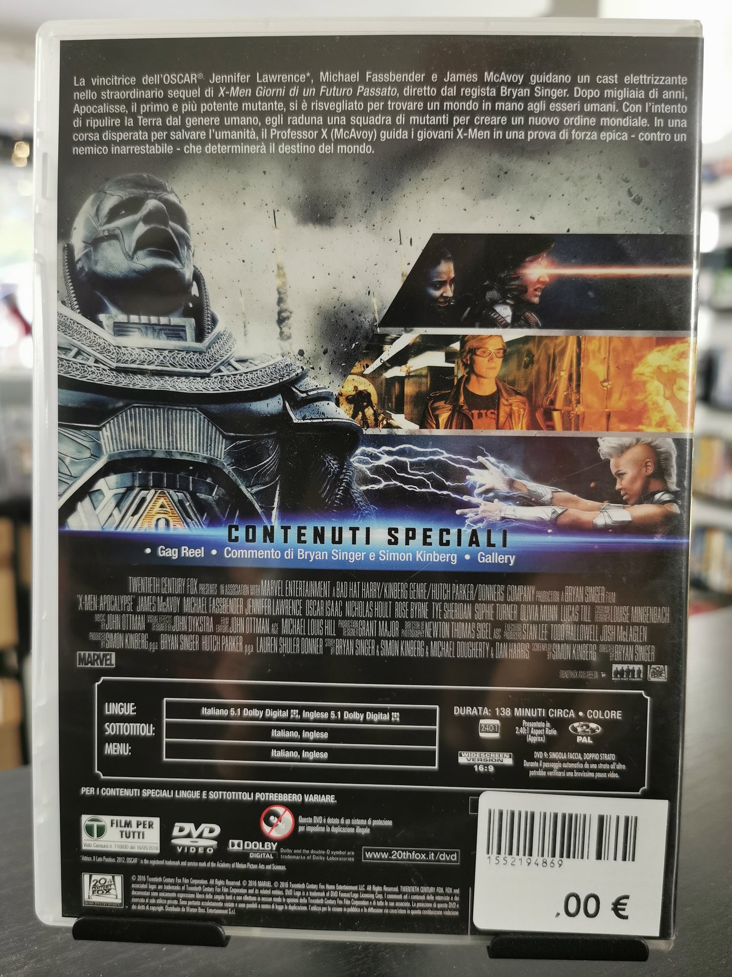X-Men Apocalisse (DVD)