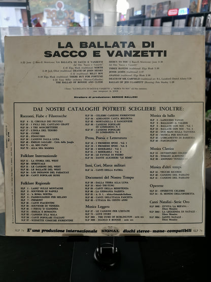 La Ballata di Sacco e Vanzetti – Colonna Sonora (LP)