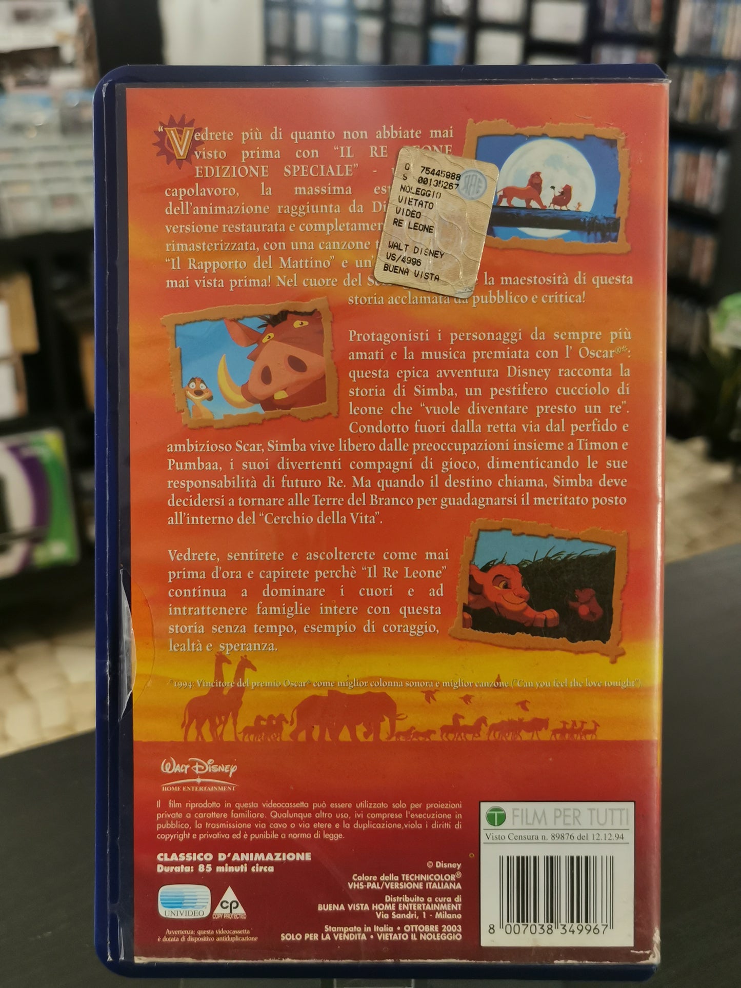 Il Re Leone – Edizione Speciale (VHS)