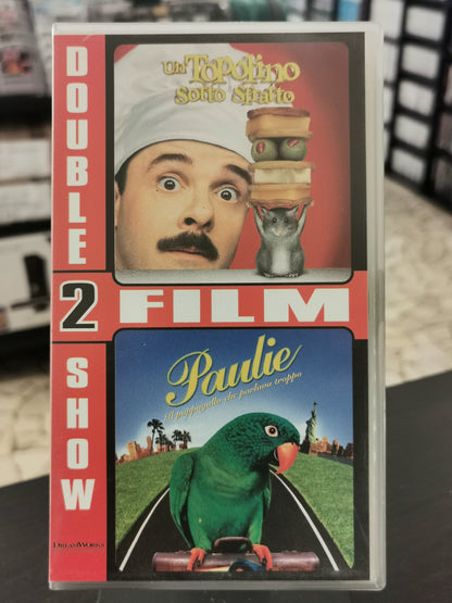Double show: Un Topolino Sotto Sfratto & Paulie – Il Pappagallo Che Parlava Troppo (VHS)