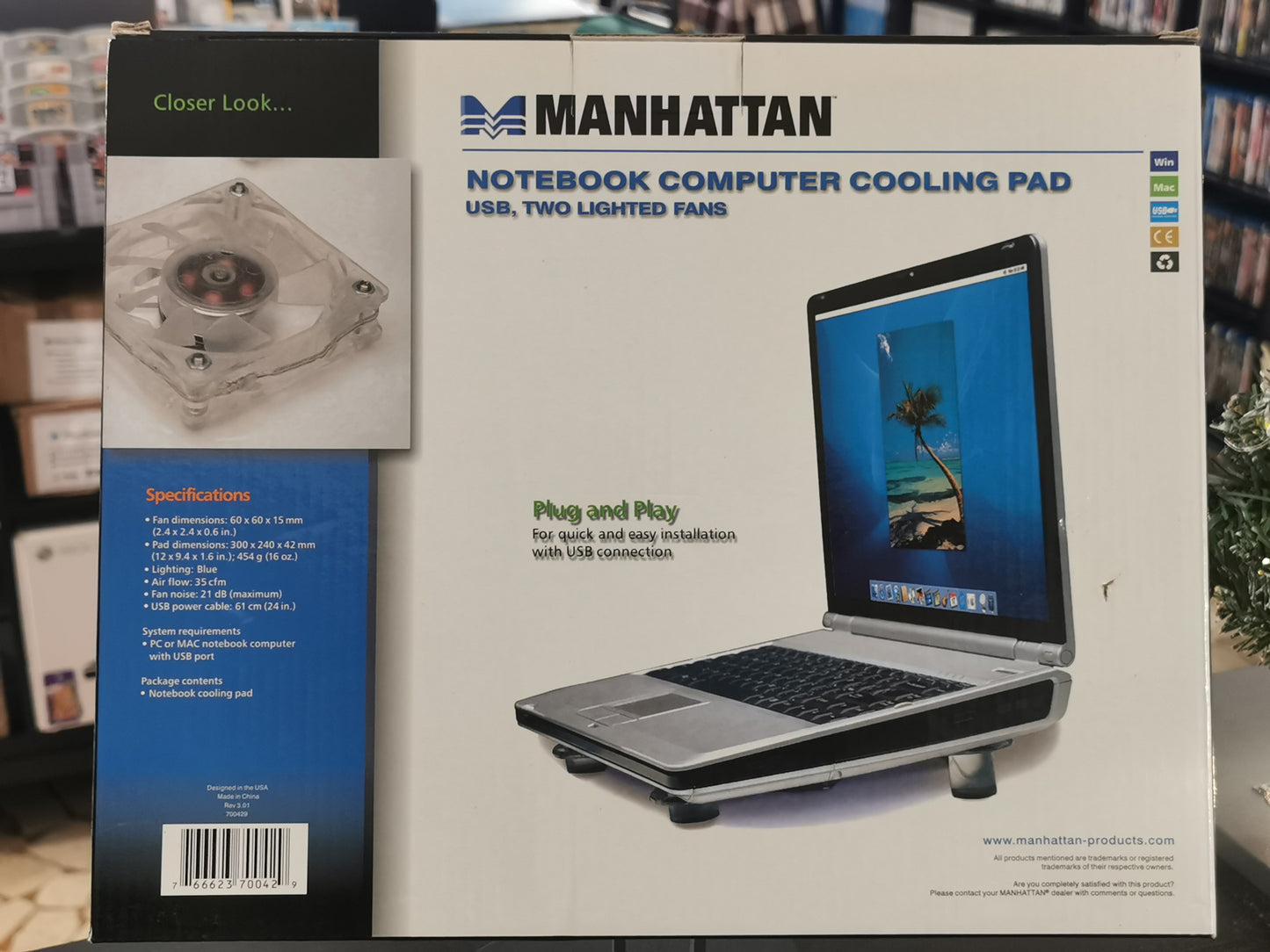 Manhattan Notebook Computer Cooling Pad (Accessorio)