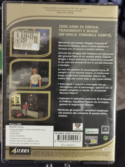 Gabriel Knight 3: Blood Of The Sacred, Blood Of The Damned (PC) *Nuovo