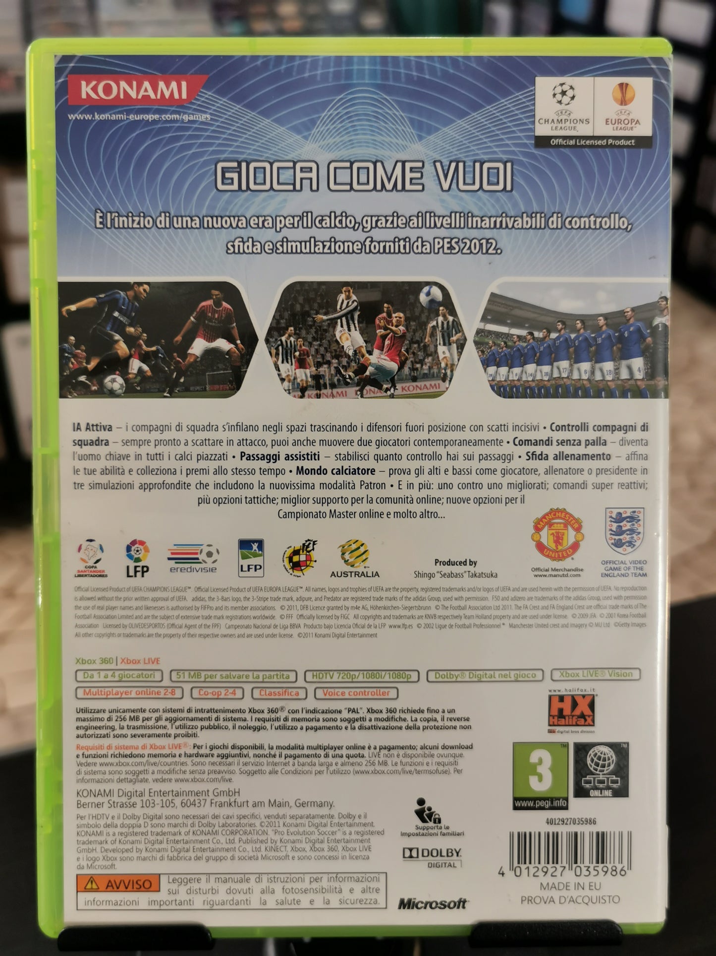 PES 2012: Pro Evolution Soccer (Xbox 360)