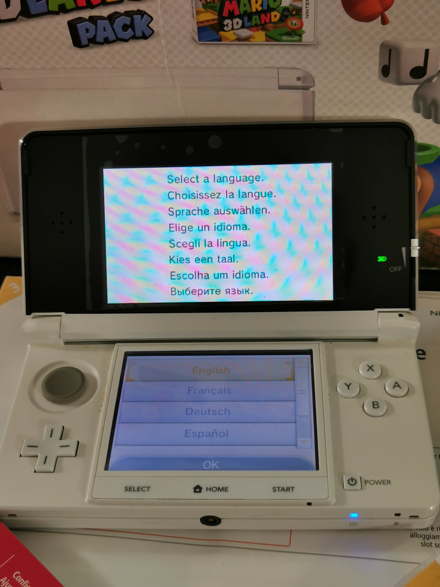 Nintendo 3DS Ice White – Super Mario 3D Land Pack (Console)