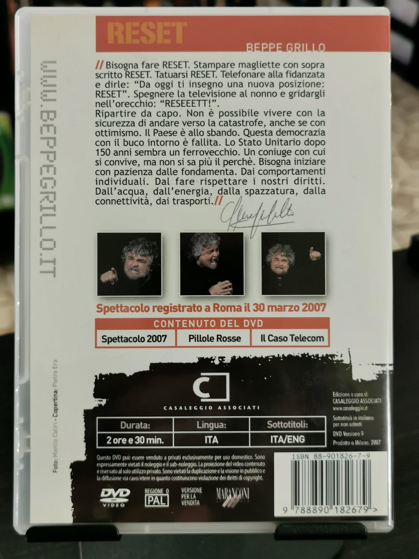 Beppe Grillo – Reset (DVD)