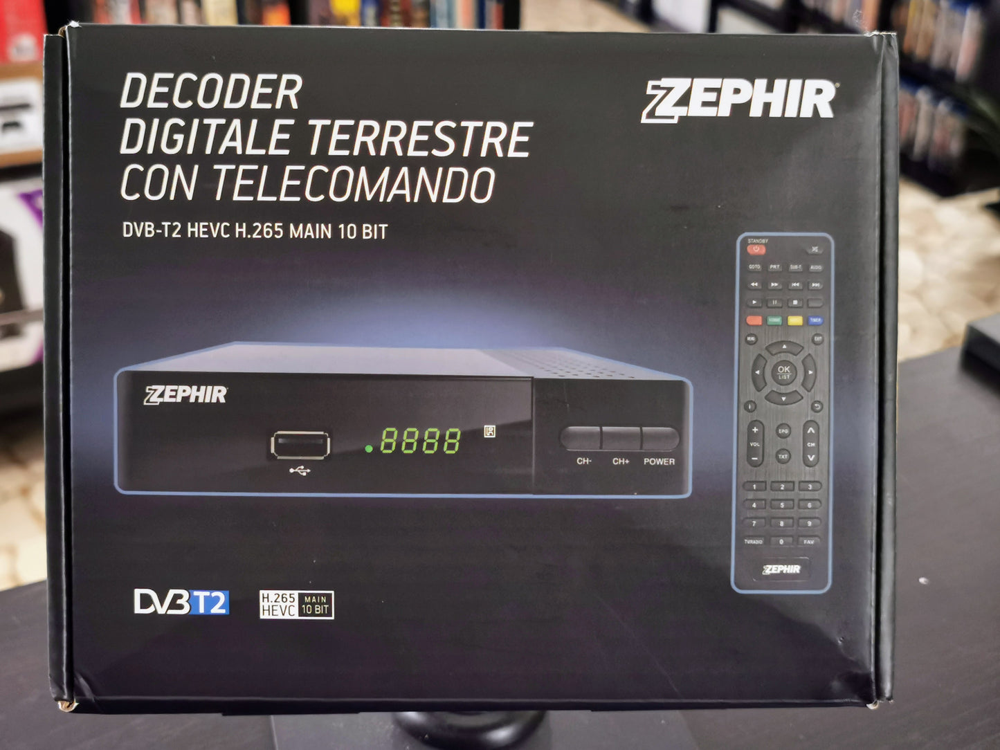 Zephir ZDEBT2 – Decoder Digitale Terrestre DVB-T2 HEVC H.265 (Accessori)