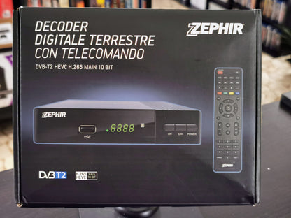 Zephir ZDEBT2 – Decoder Digitale Terrestre DVB-T2 HEVC H.265 (Accessori)