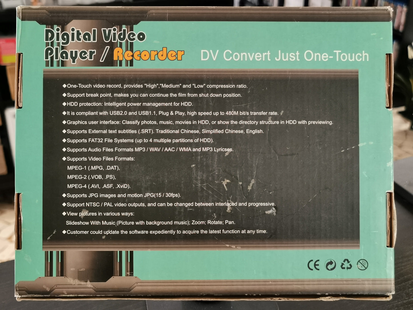 Digital Video Player / Recorder – DV Convert Just One-Touch (Accessori)