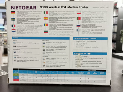 NETGEAR N300 Wireless DSL Modem Router - DGN2200 (Accessori)