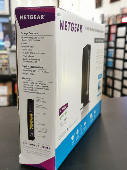 NETGEAR N300 Wireless DSL Modem Router - DGN2200 (Accessori)