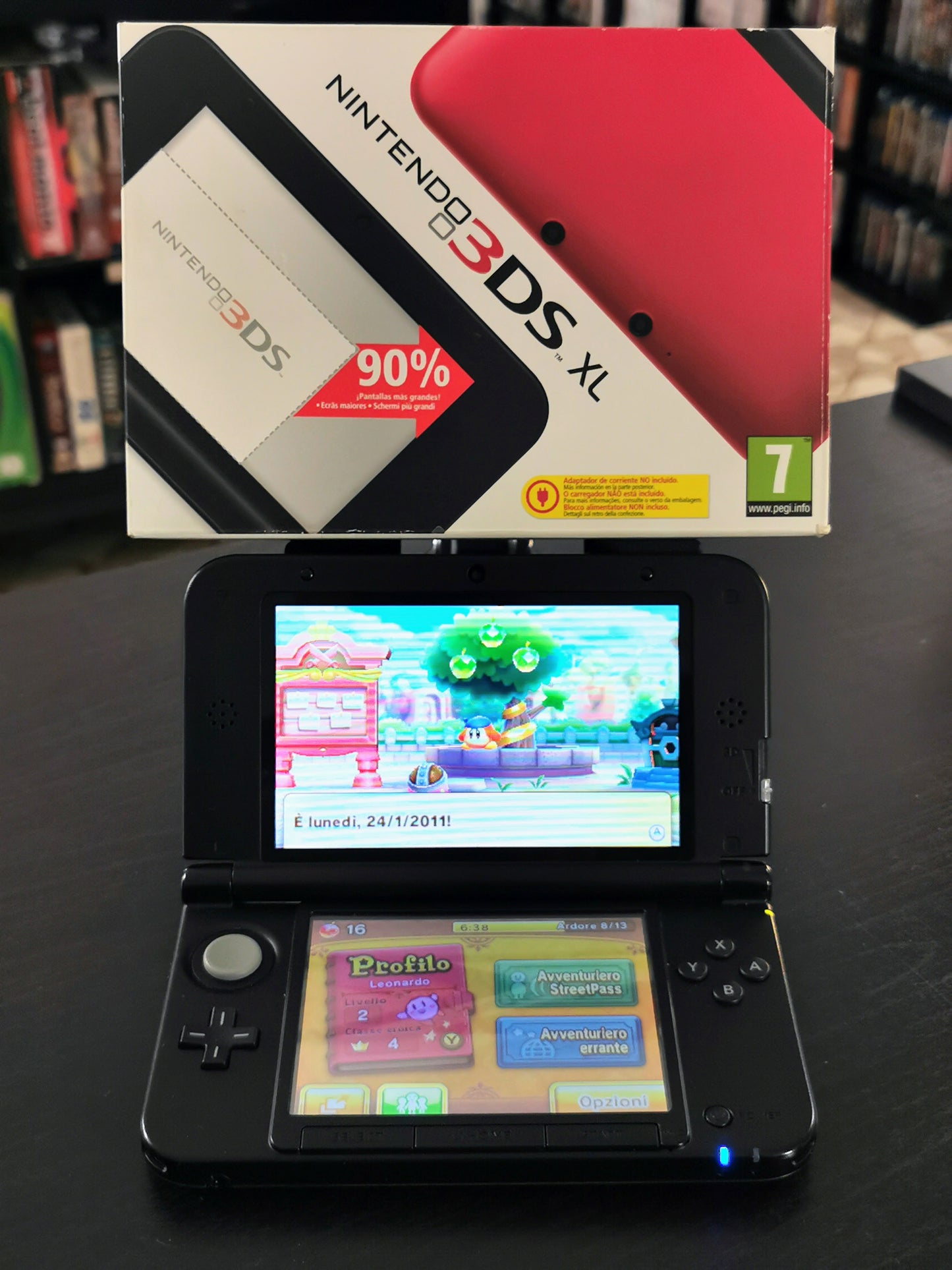 Nintendo 3DS XL Red+Black (Console)
