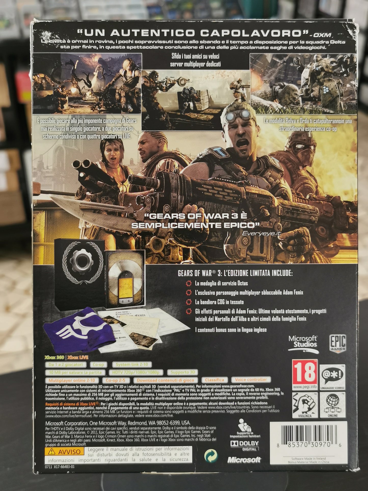 Gears Of War 3 – Edizione Limitata (Xbox 360)