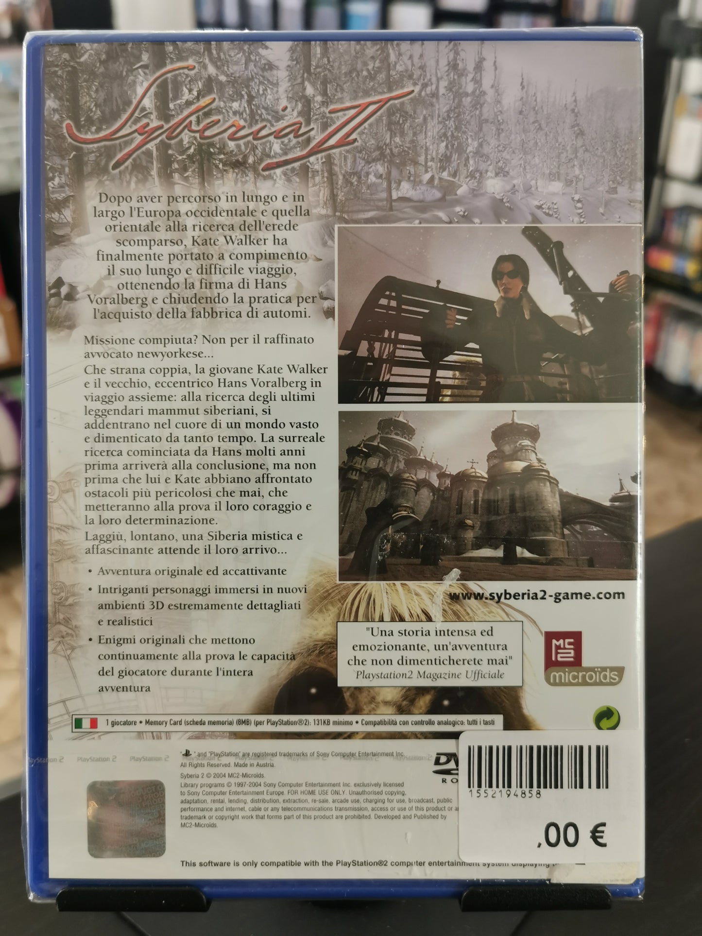 Syberia II (PS2) *nuovo