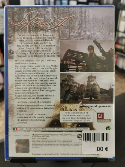 Syberia II (PS2) *nuovo
