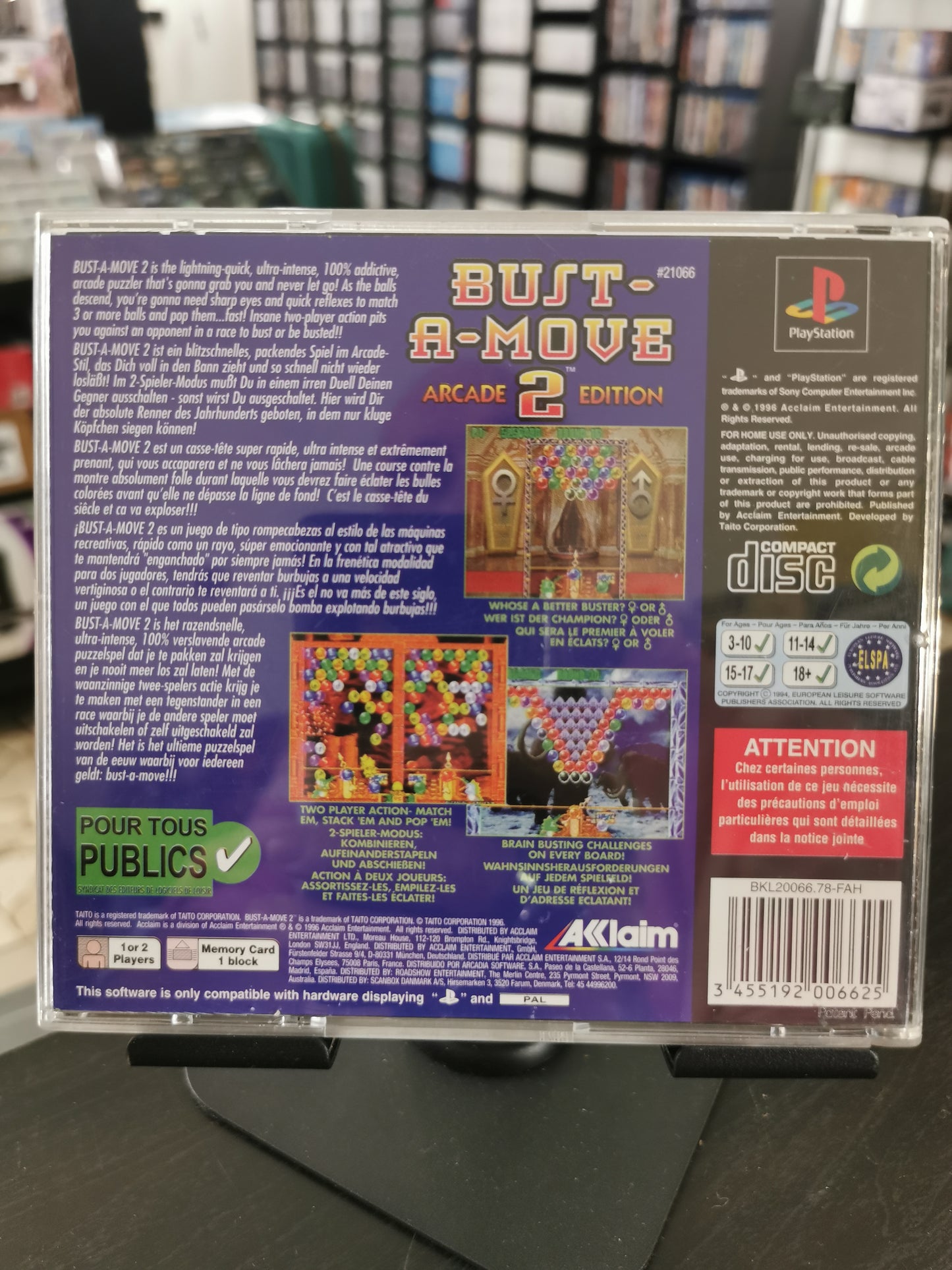 Bust-A-Move 2: Arcade Edition (PS1)