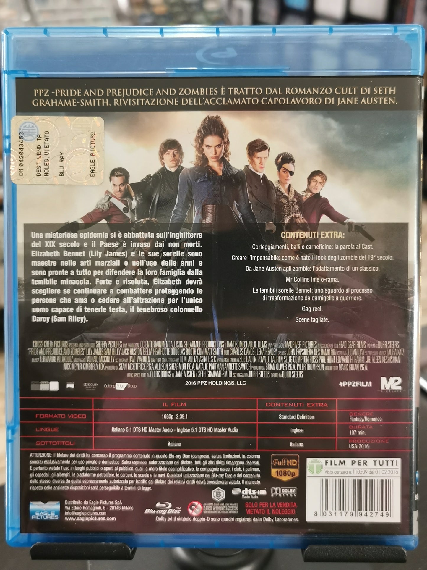 PPZ Pride + Prejudice + Zombies (Blu-ray)