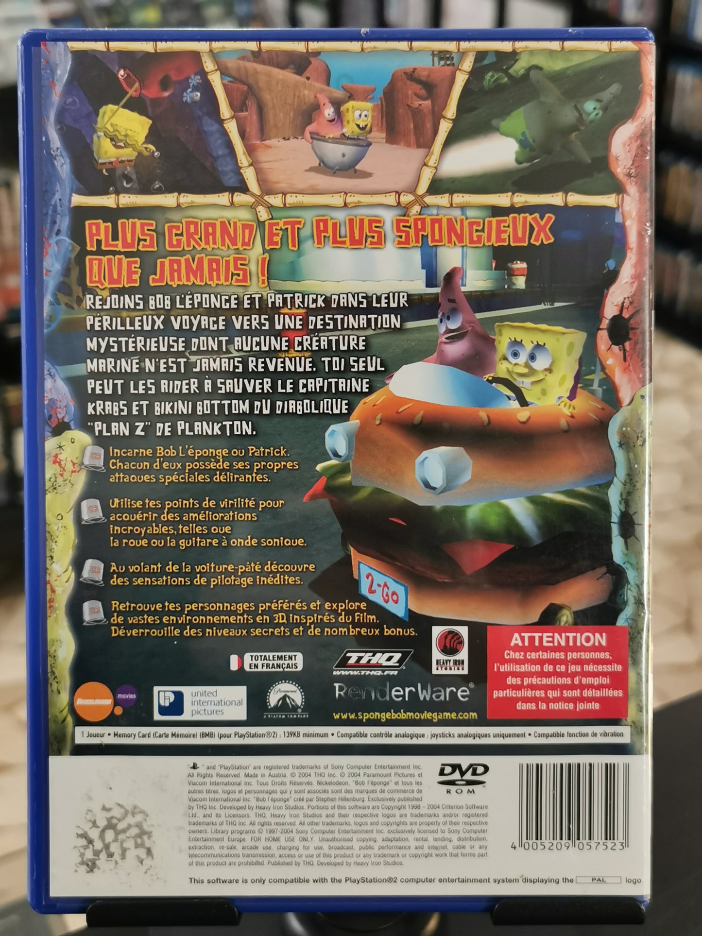Bob l’Éponge – Le Film (PS2) - FRA