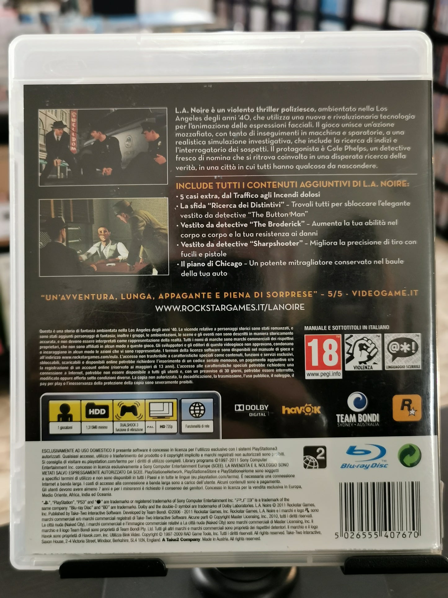 L.A. Noire – Edizione Completa (PS3)