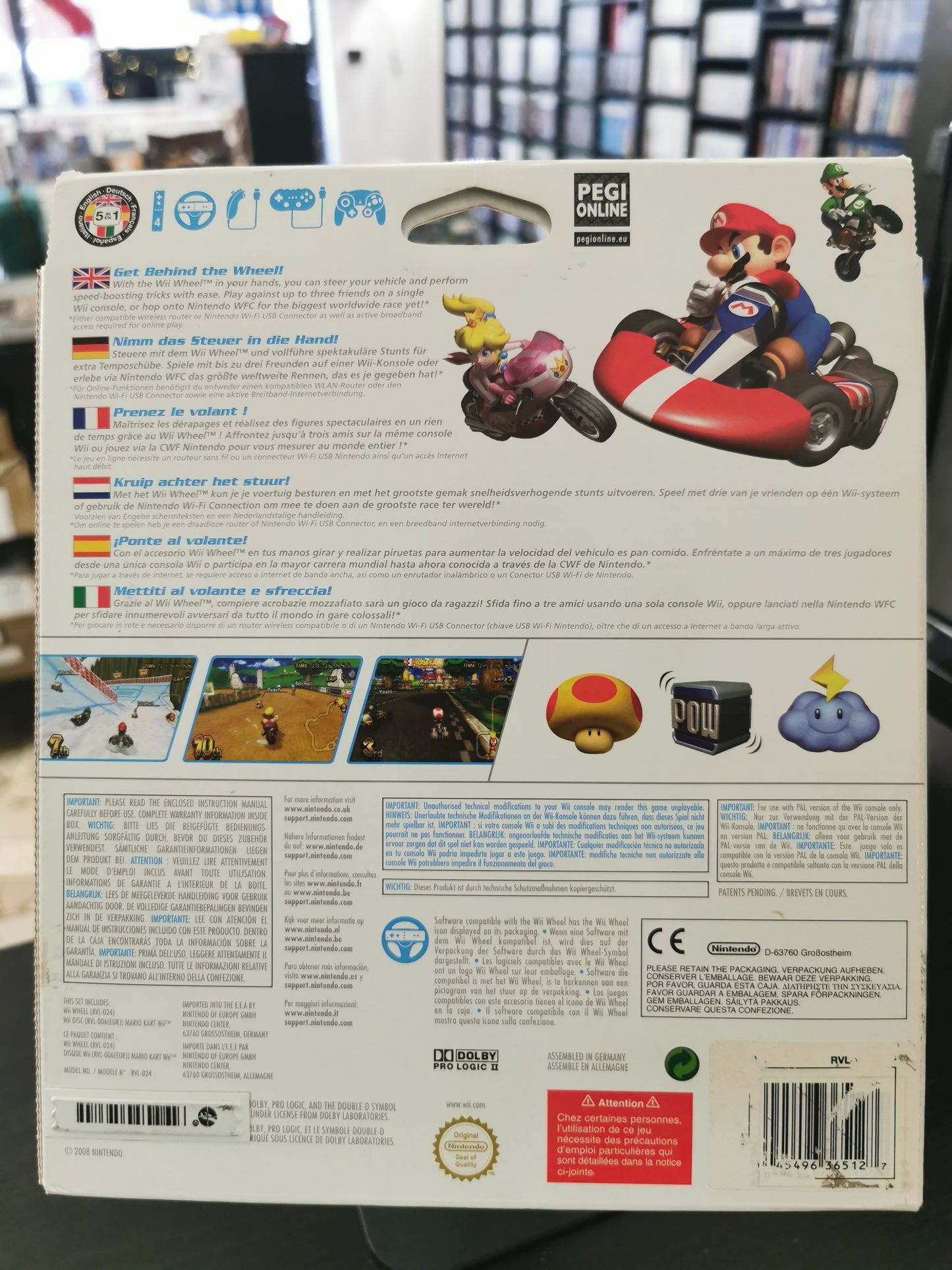 Mario Kart Wii – Bundle con Wii Wheel (Wii)