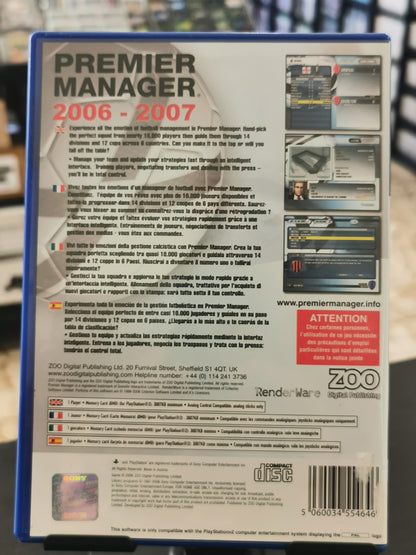 Premier Manager 2006 – 2007 (PS2)