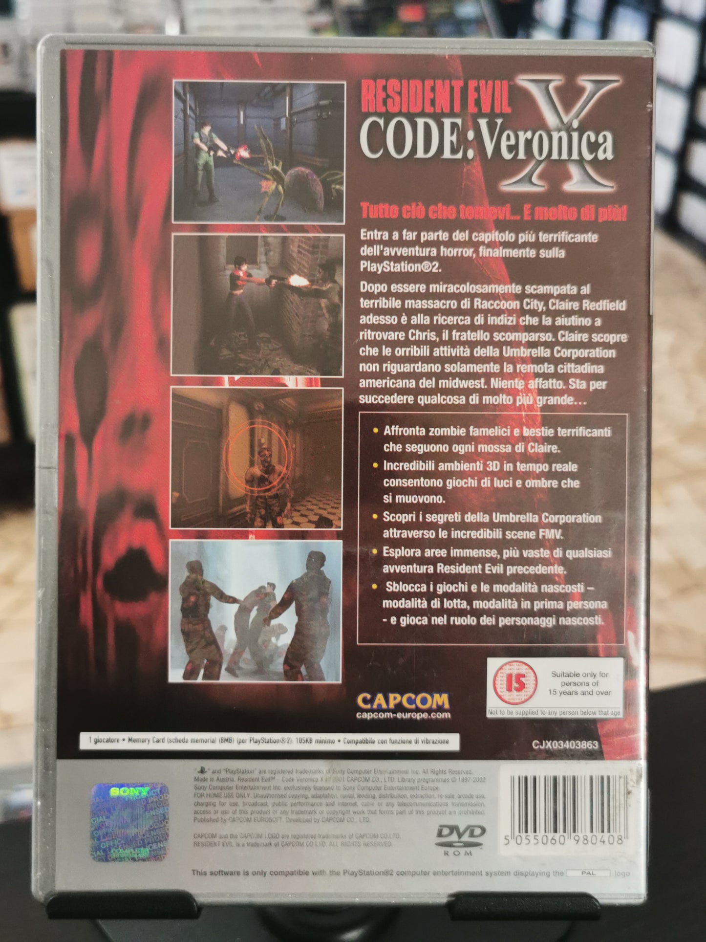 Resident Evil Code: Veronica X (PS2) – Platinum *No manuale
