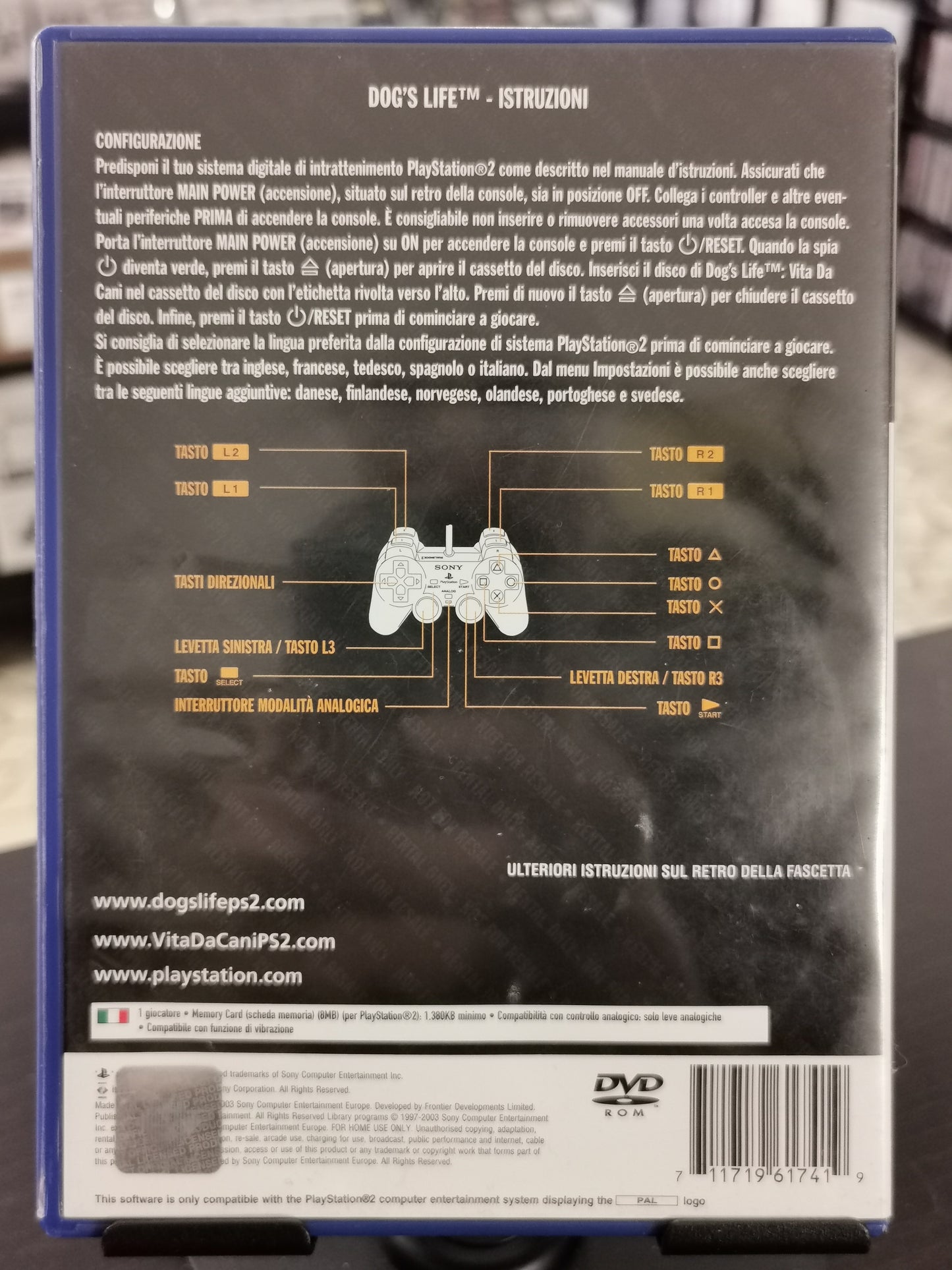Dog’s Life: Vita da Cani (PS2) *No manuale