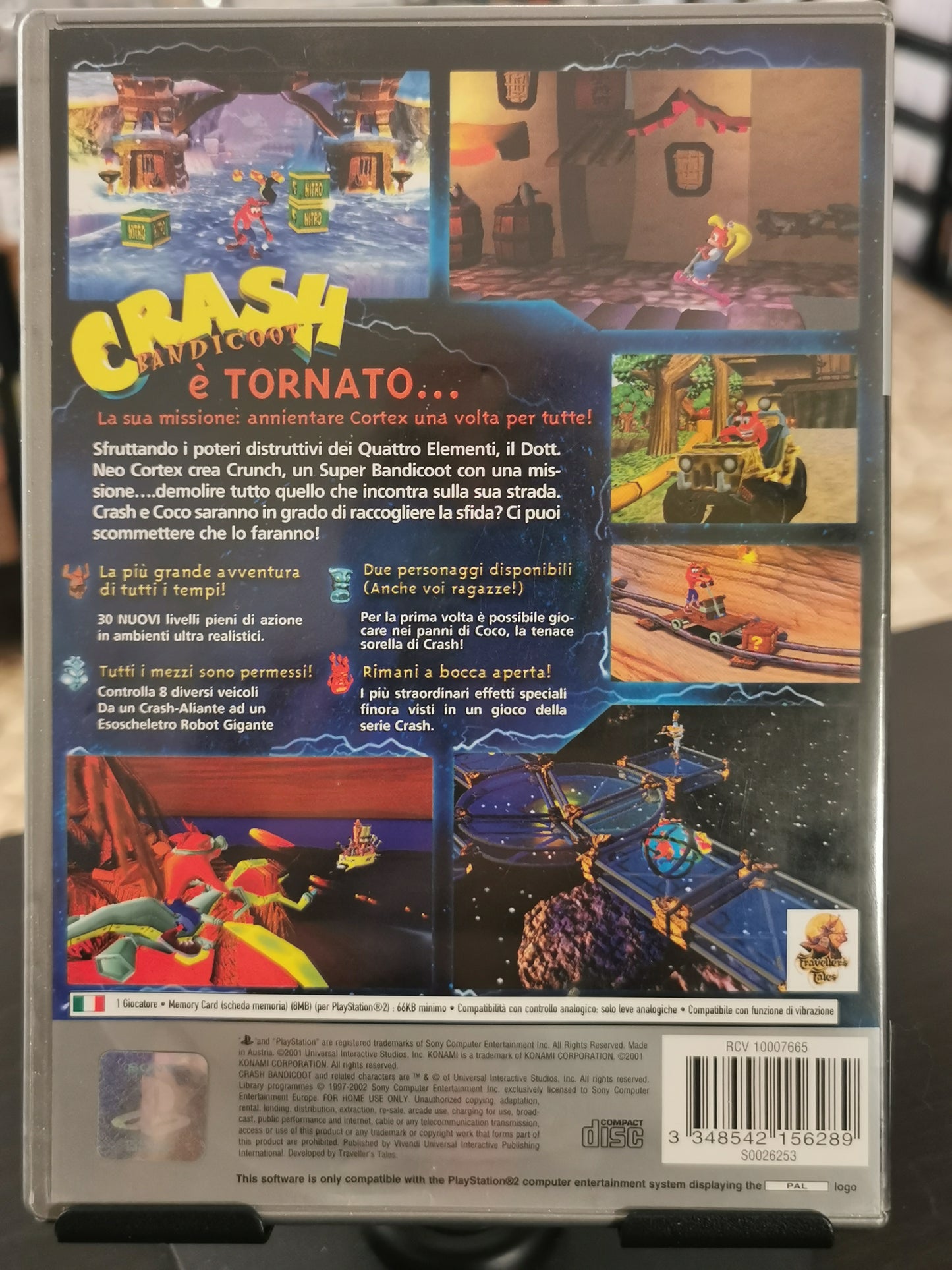 Crash Bandicoot: L’Ira di Cortex (PS2) - Platinum *No manuale