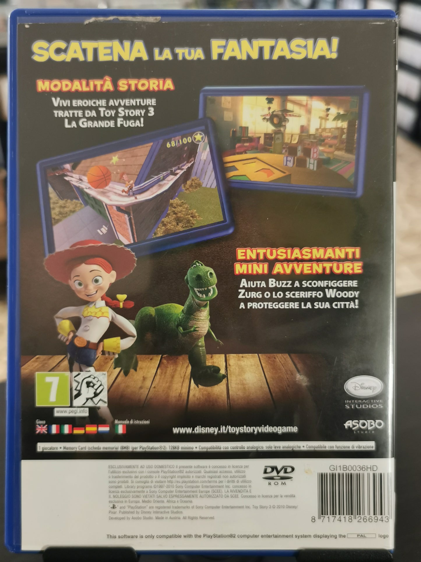 Toy Story 3: La Grande Fuga (PS2) *No manuale