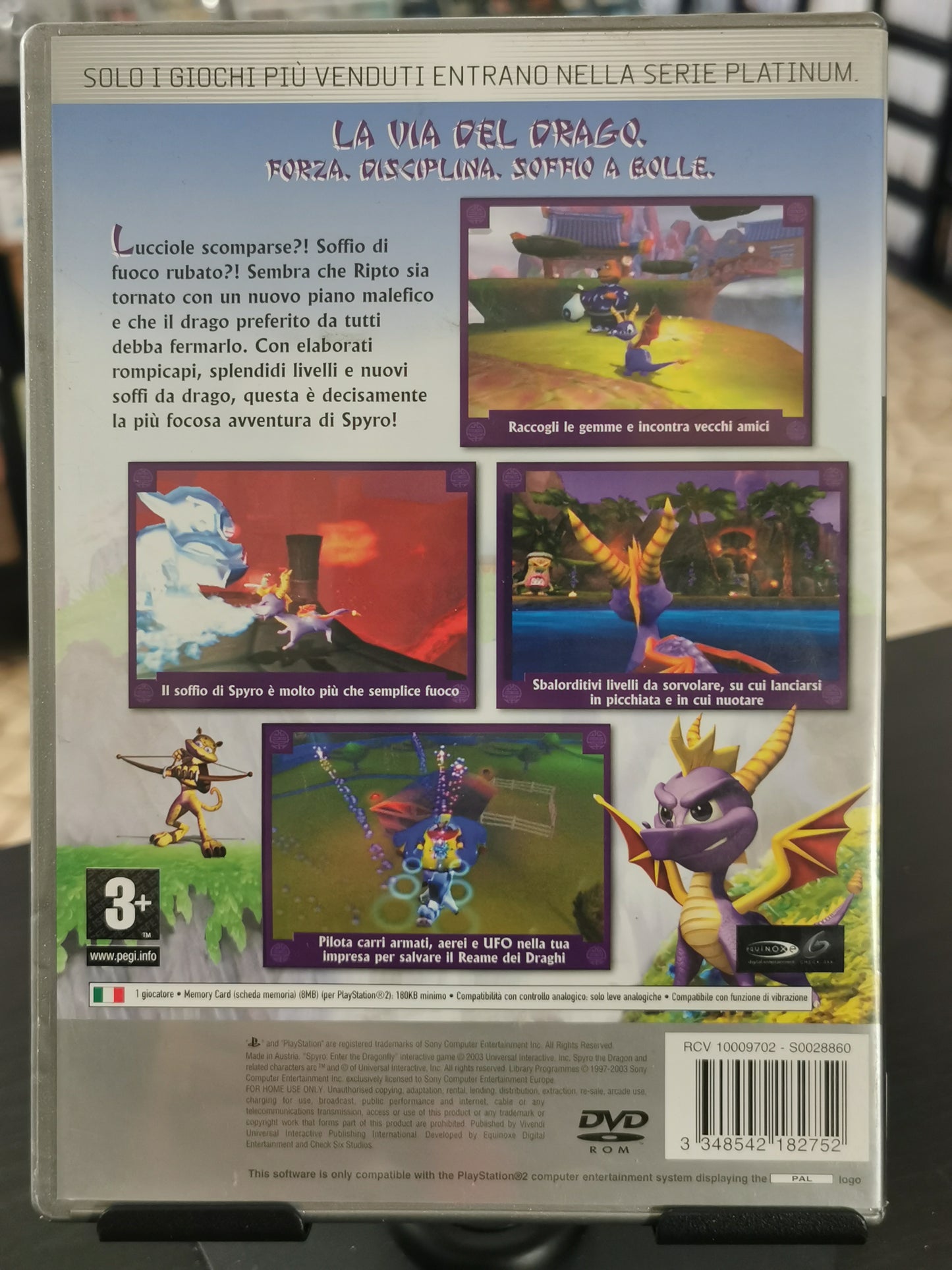 Spyro: Enter the Dragonfly (PS2) - Platinum *No manuale