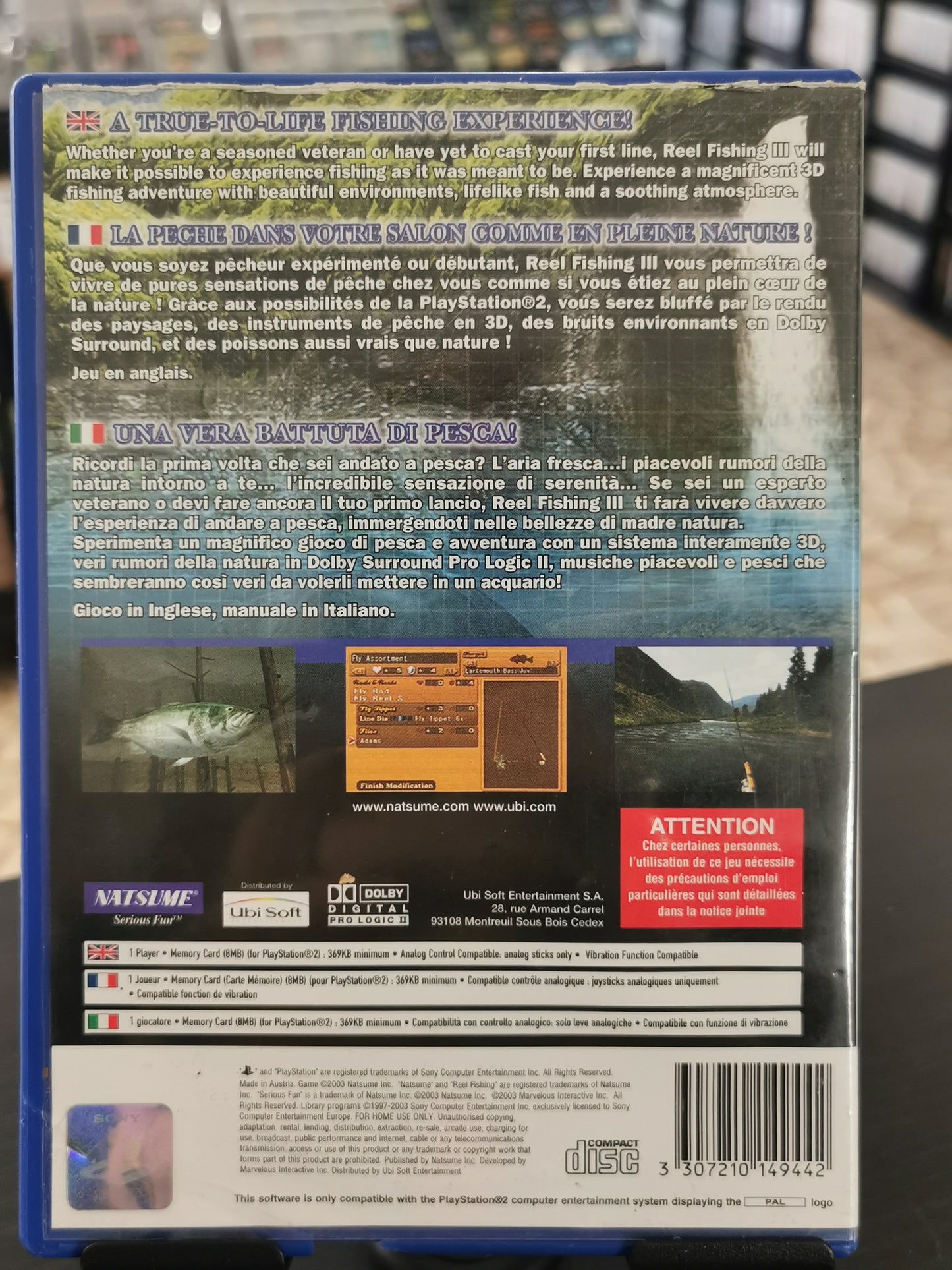 Reel Fishing III (PS2) *No manuale