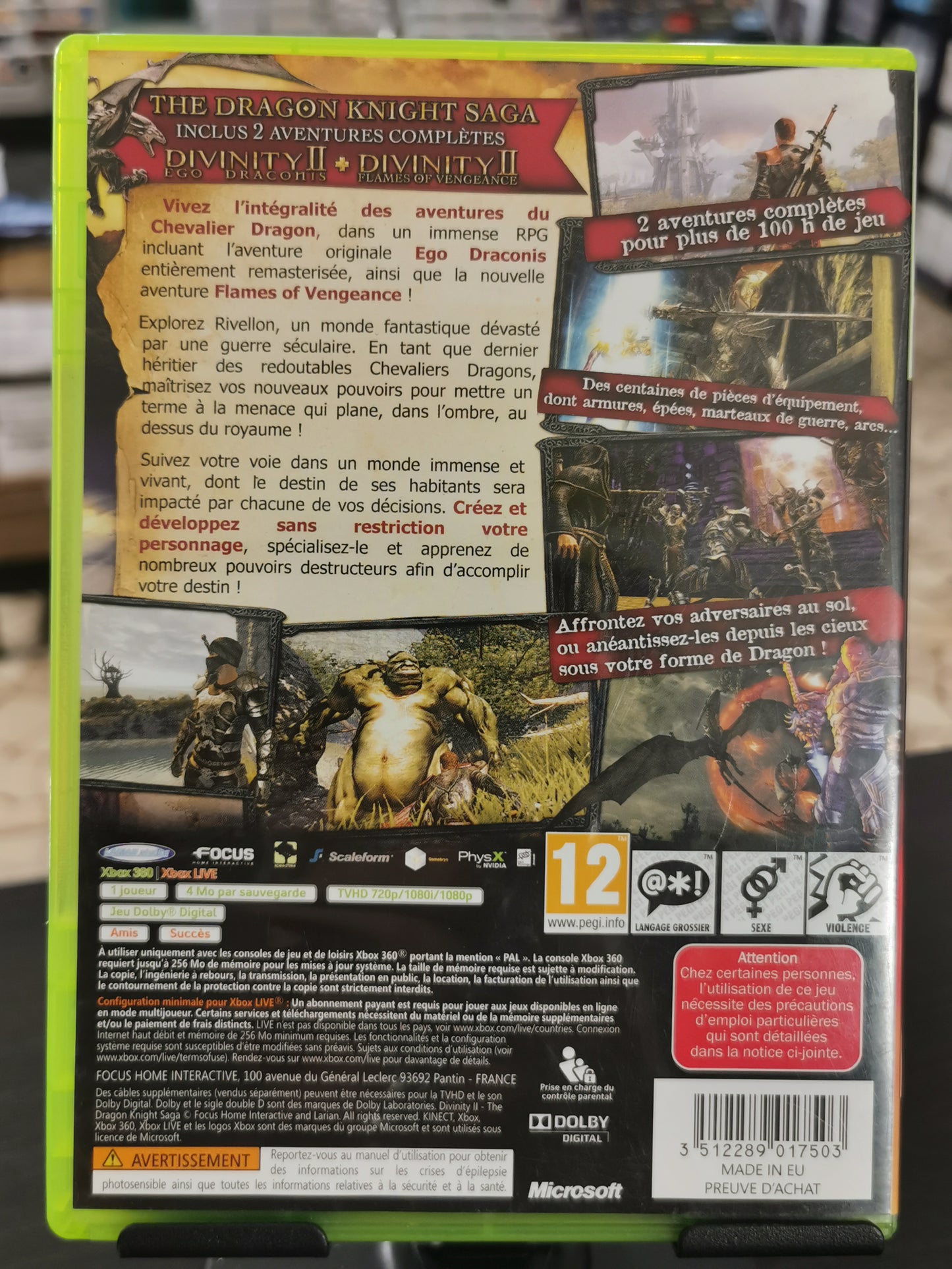 Divinity II: The Dragon Knight Saga (Xbox 360) - FRA/GER
