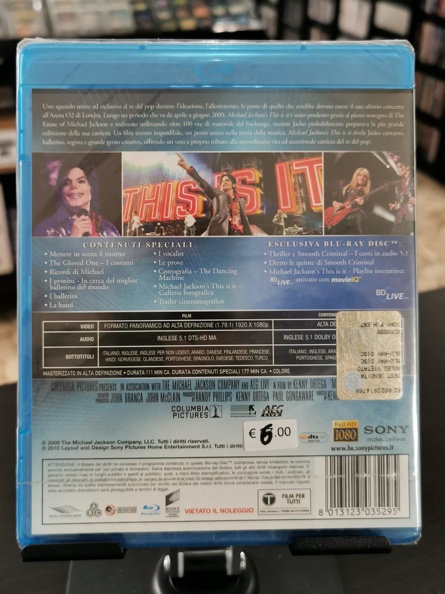 Michael Jackson’s This Is It (Blu-ray) *Nuovo