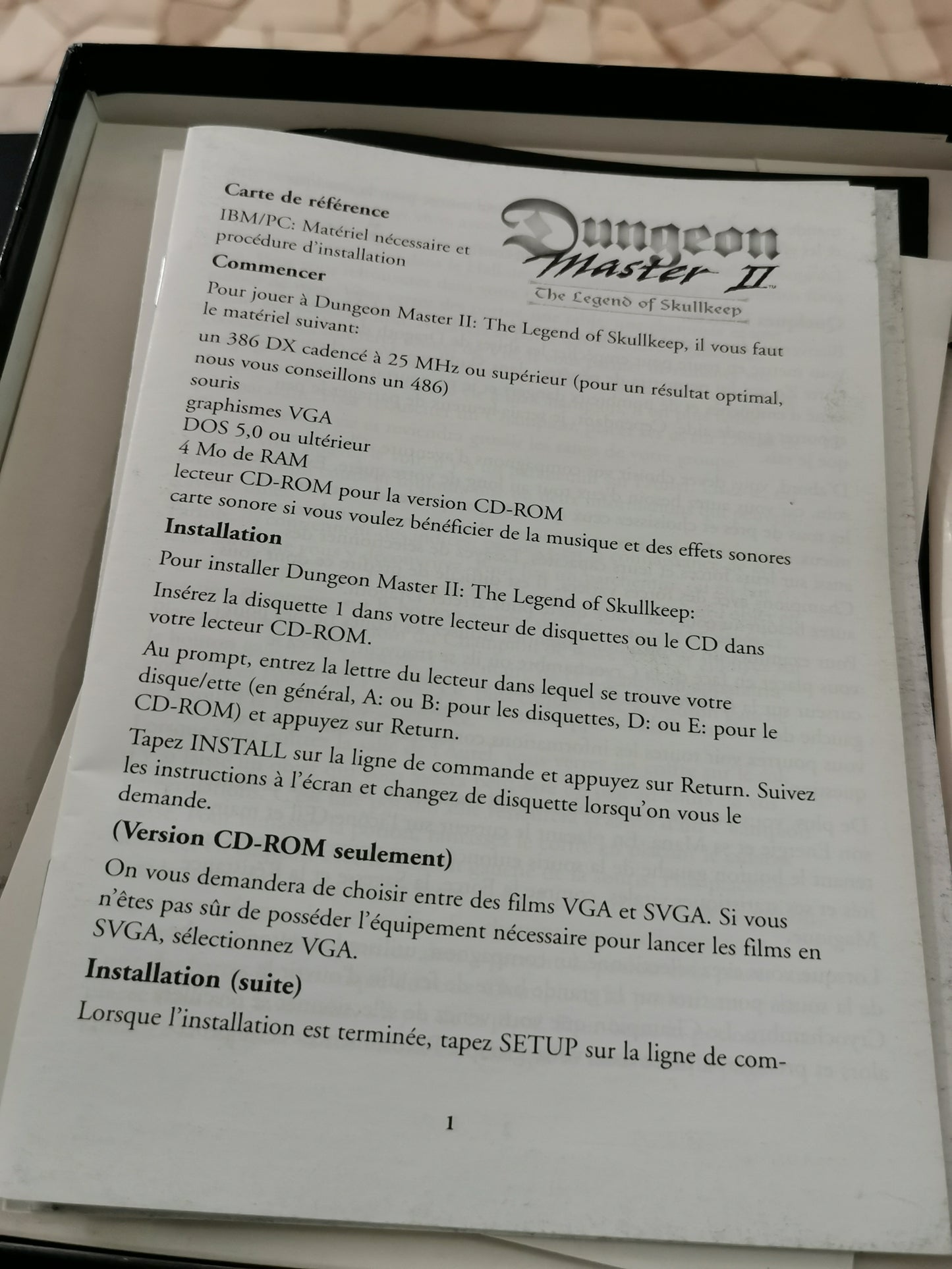 Dungeon Master II: The Legend of Skullkeep (PC)