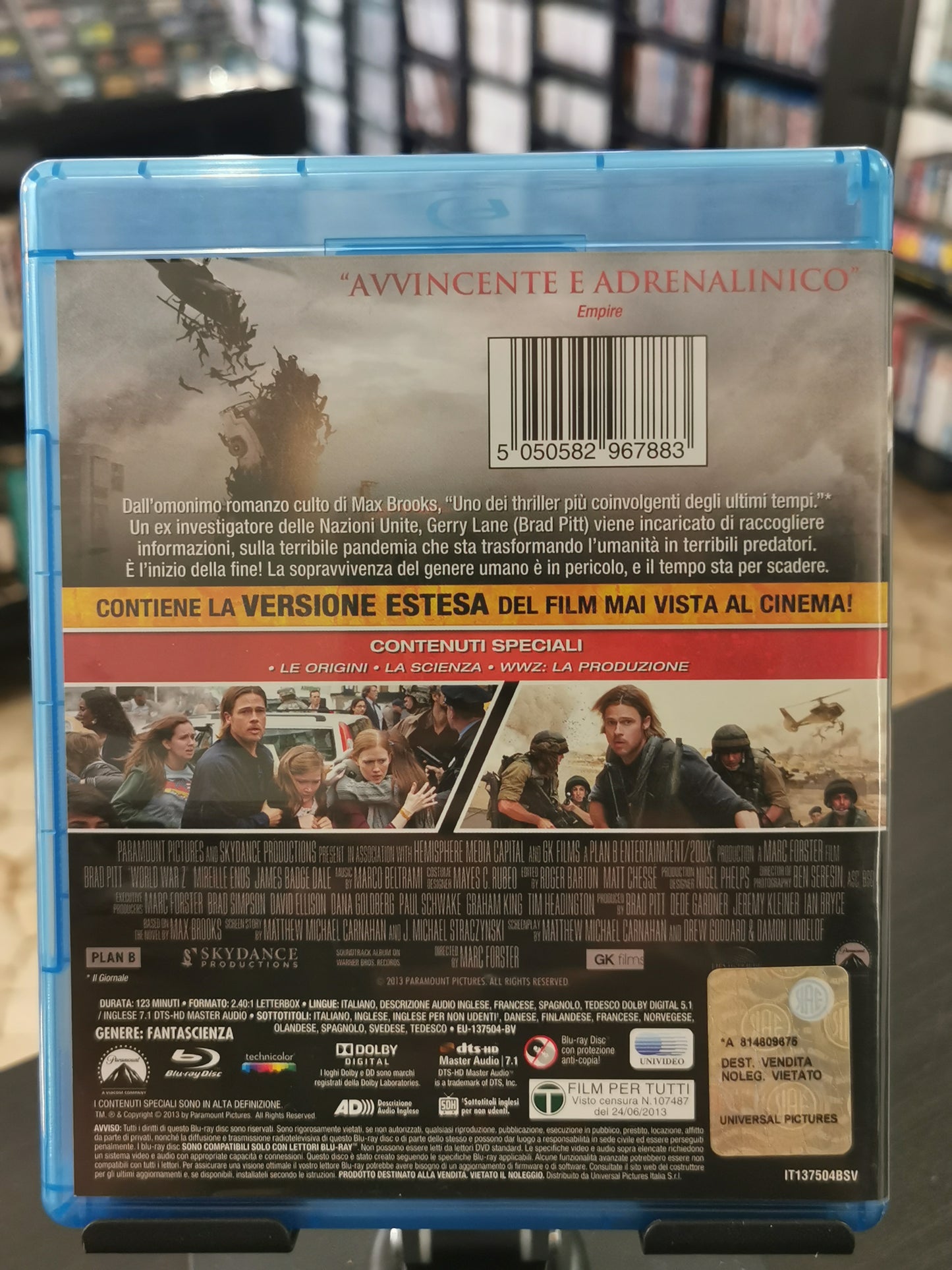 World War Z – Extended Action Cut (Blu-ray)