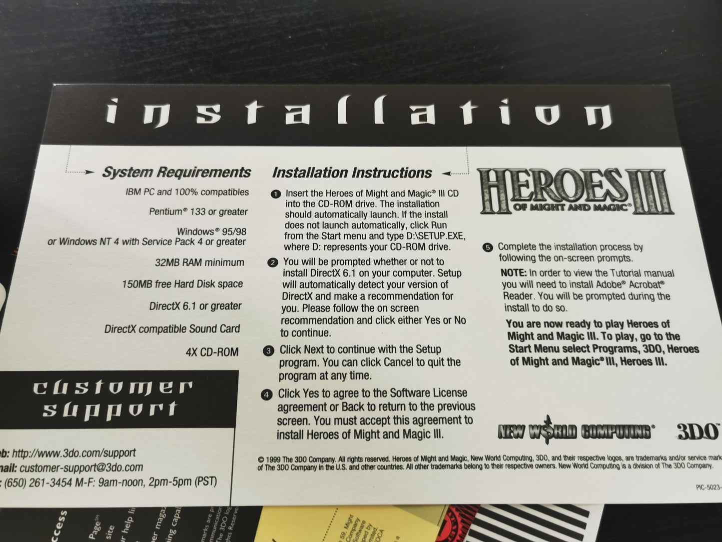 Heroes of Might and Magic III (PC) Big Box