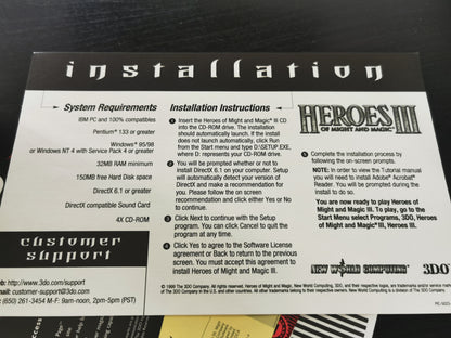 Heroes of Might and Magic III (PC) Big Box