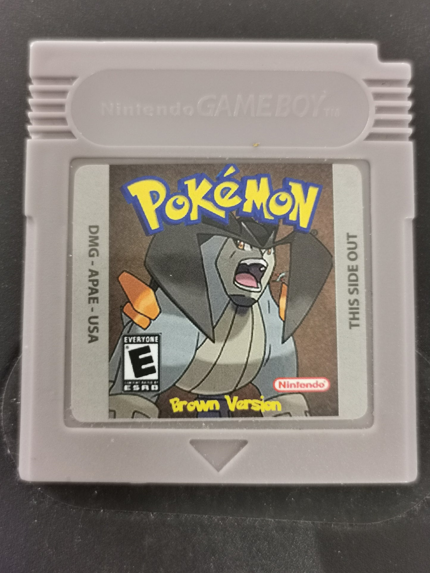 Pokémon Brown Version (Nintendo Game Boy) – cartuccia fan-made