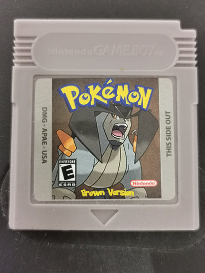 Pokémon Brown Version (Nintendo Game Boy) – cartuccia fan-made