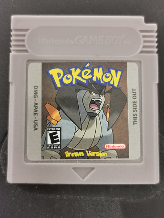 Pokémon Brown Version (Nintendo Game Boy) – cartuccia fan-made