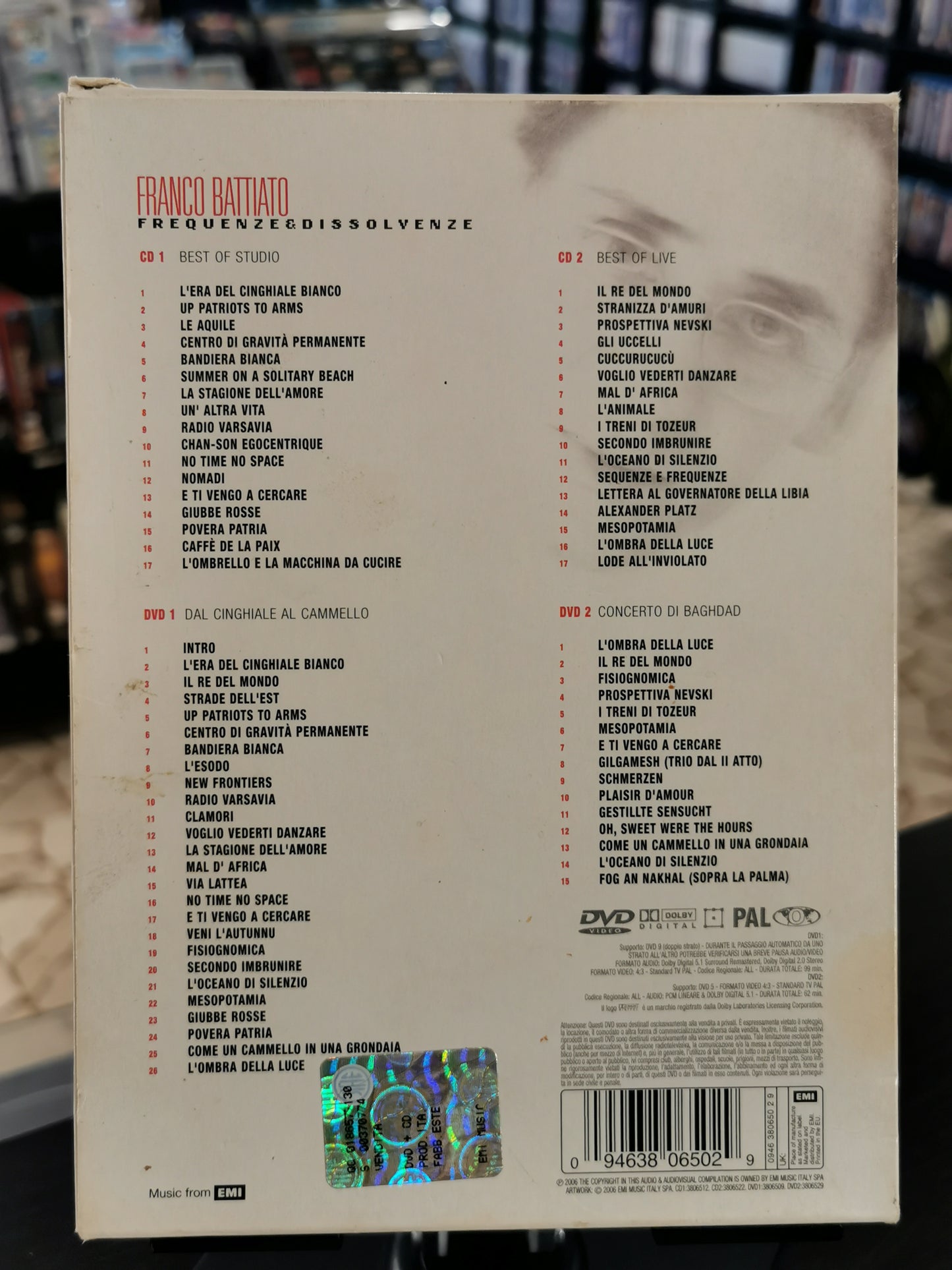 Franco Battiato – Frequenze & Dissolvenze (2CD + 2DVD) – Double Platinum Edition