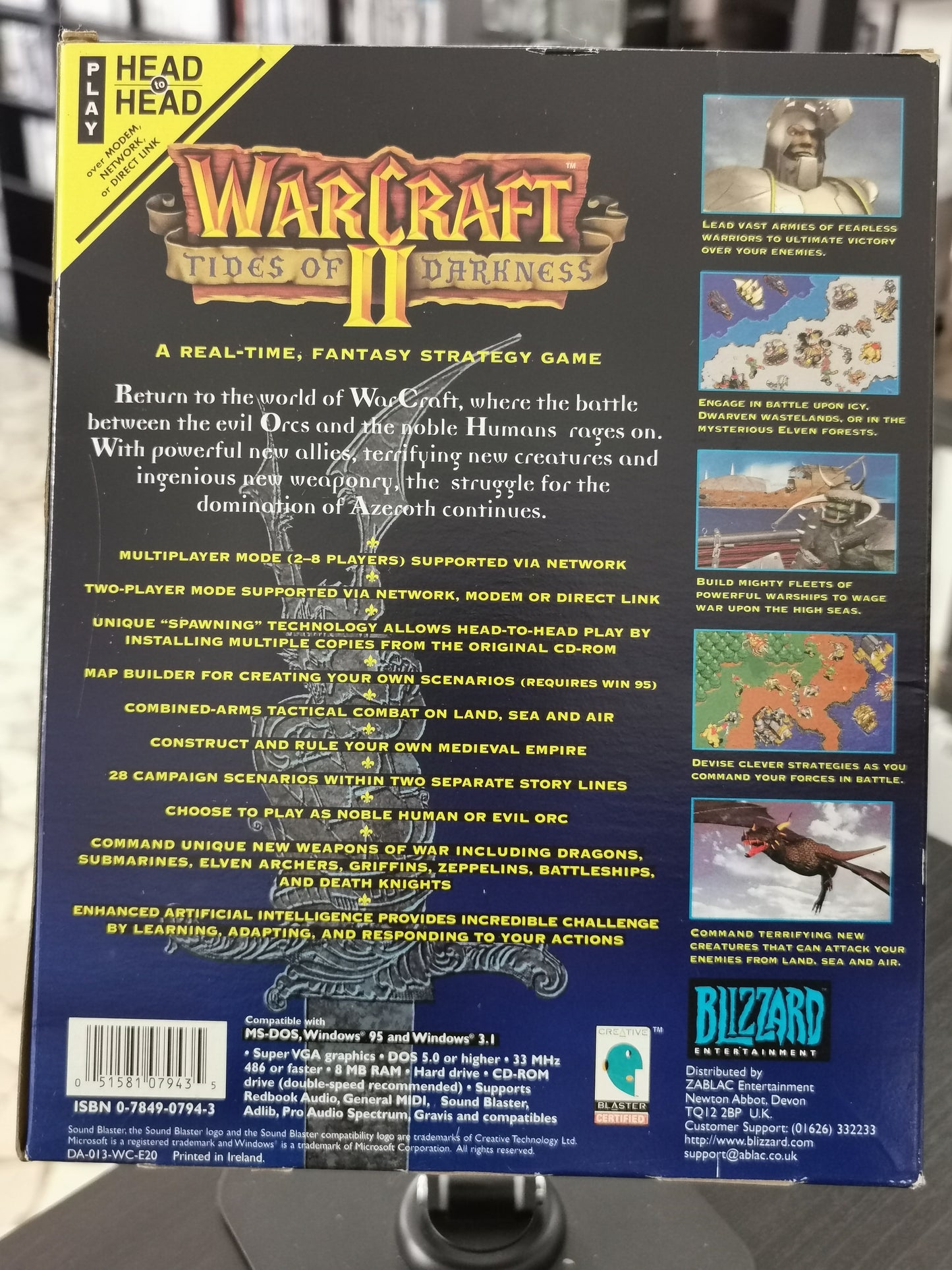 Warcraft II: Tides of Darkness (PC) Big Box