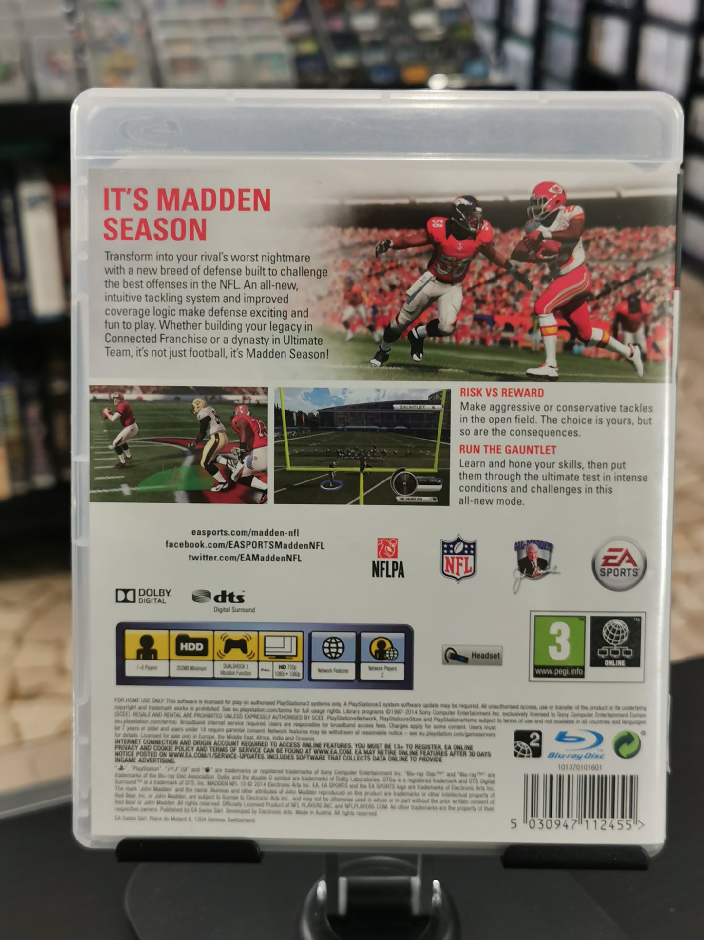 Madden NFL 15 (PS3) No manuale