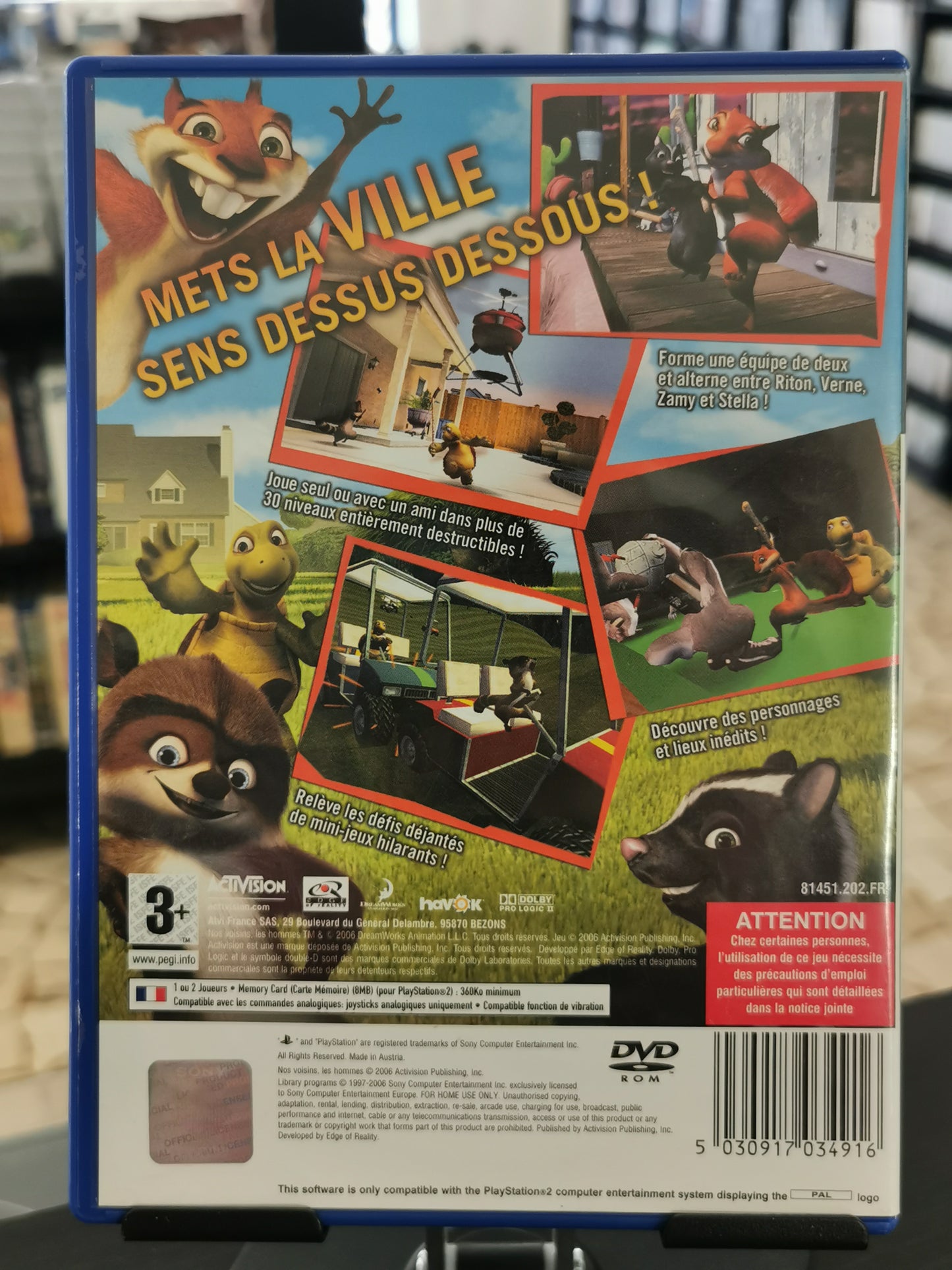 Nos Voisins, Les Hommes (PS2)