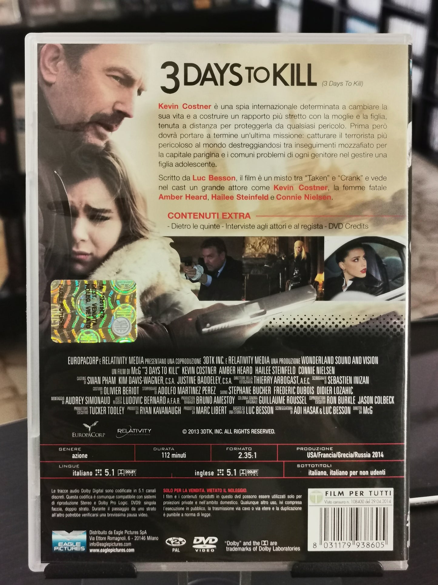 3 Days to Kill (DVD)